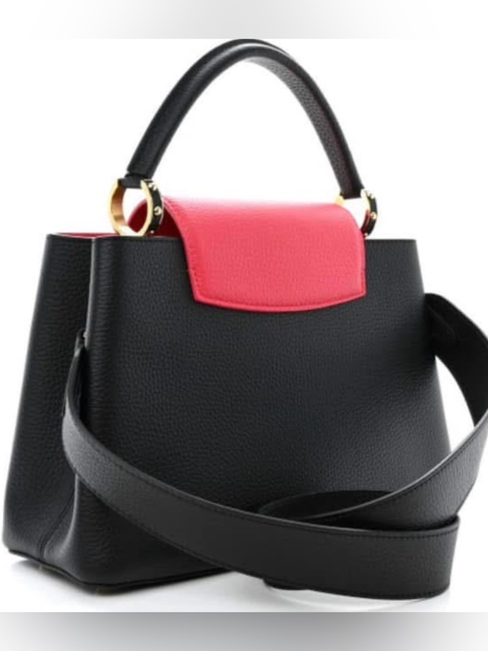 Louis Vuitton Taurillon Capucines MM Black Rose Berlingot - Picture 11 of 13